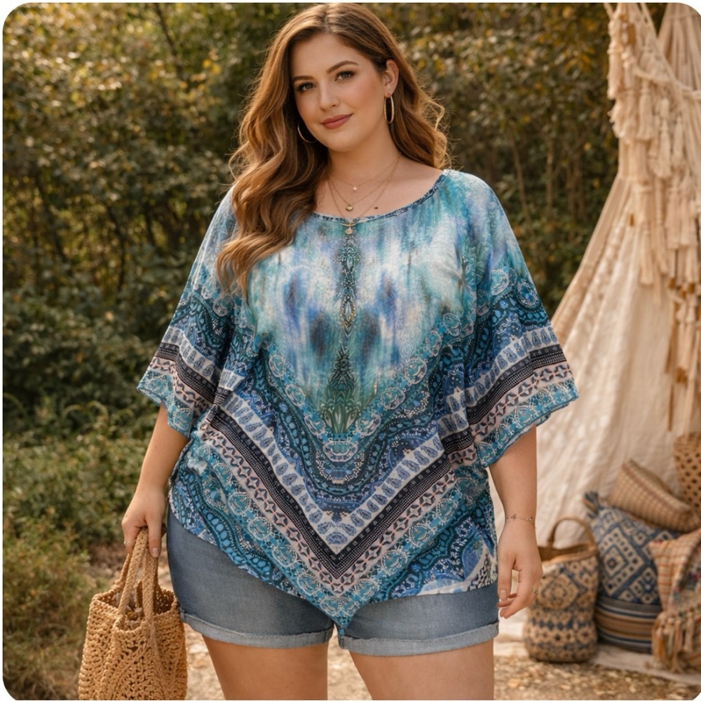 Avenue Poncho Tank Top Gypsy Boho
